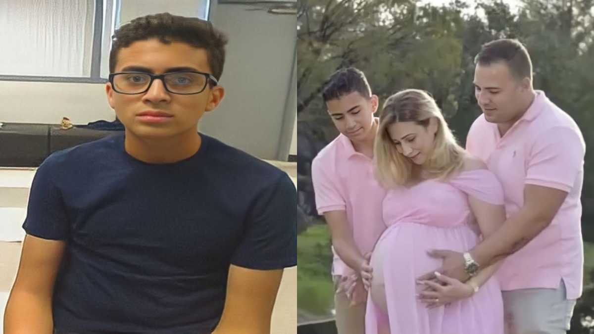 Derek Rosa, hamile annesi ve babası