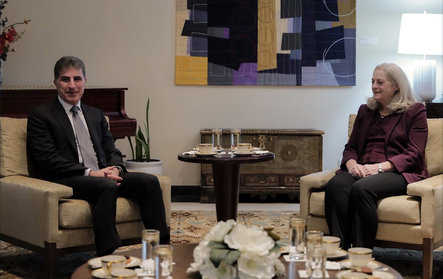 Hevdîtina Nêçîrvan Barzanî û Alina Romanowski