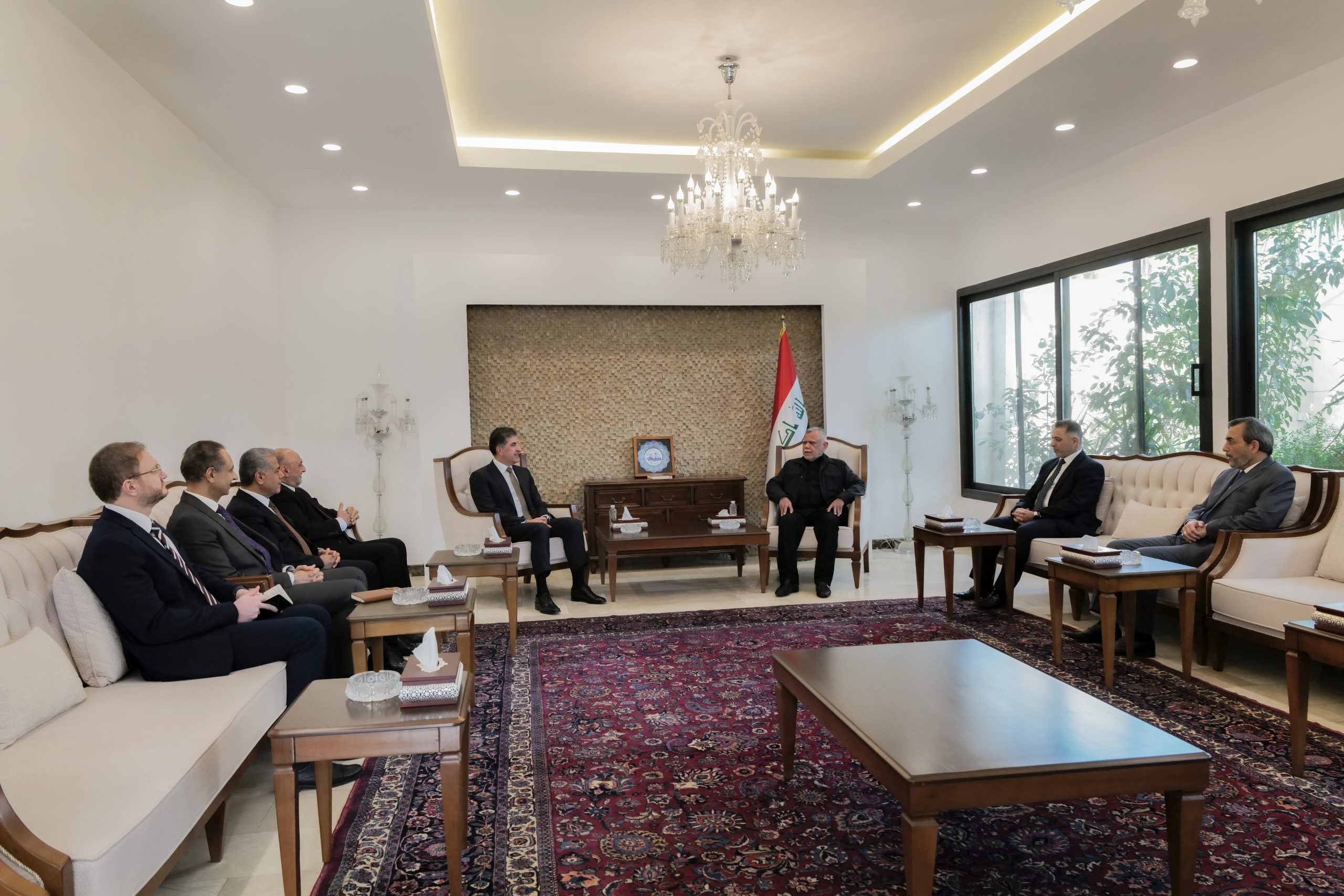 Başkan Barzani'nin Şii Bedir Örgütü Hadi Amiri ile görüşmesi