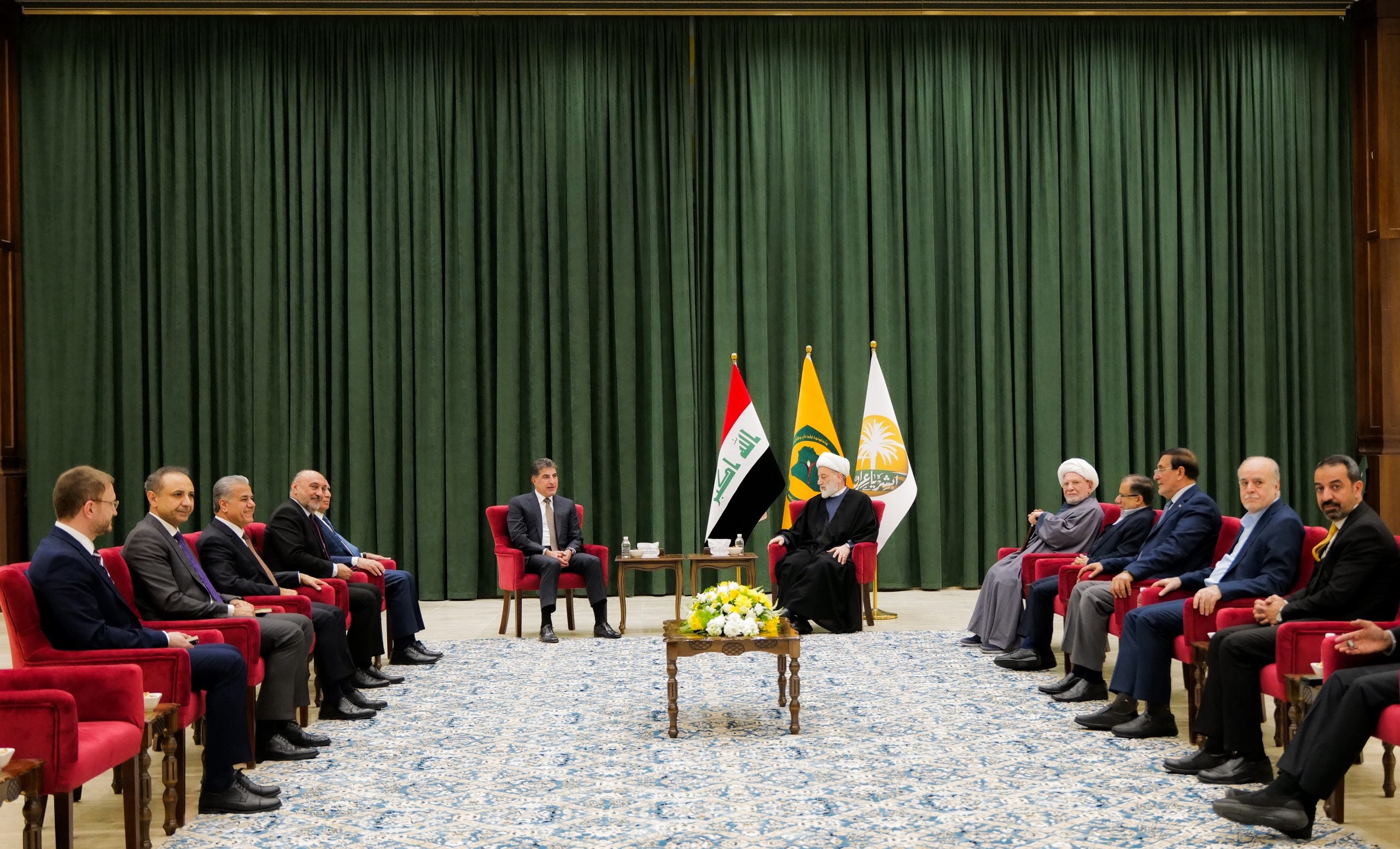 کۆبوونەوەی سهرۆكى ههرێمى كوردستان لهگهڵ سهرۆكى ئهنجومهنى باڵاى ئيسلاميى عێراق.