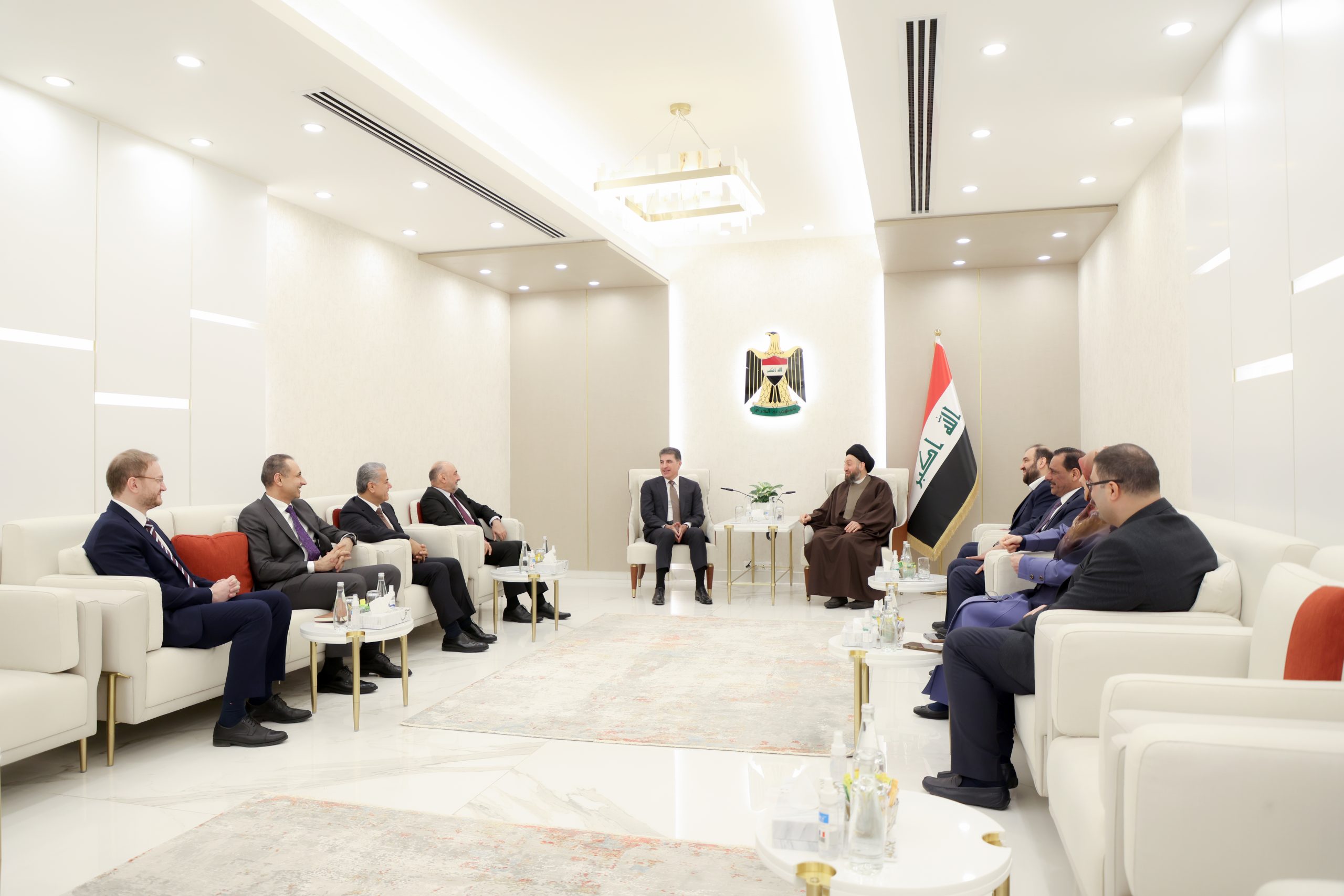 Başkan Neçirvan Barzani'nin Ulusal Hikmet Hareketi lideri Ammar el-Hakim ile görüşmesi