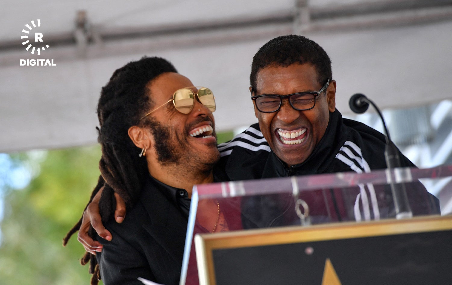 لەنی کراڤێتس لەگەڵ دێنزڵ واشنتن. وێنە: AFP