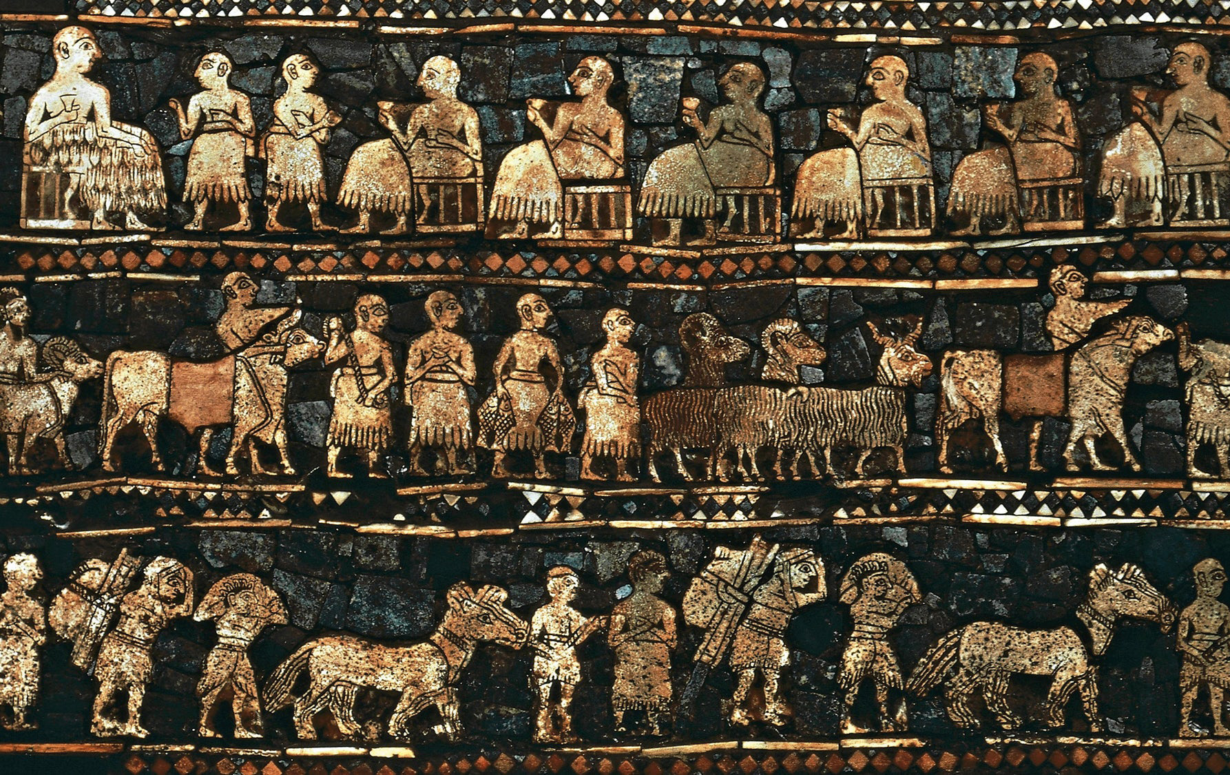 Göçe dair Sümer oymacılığı