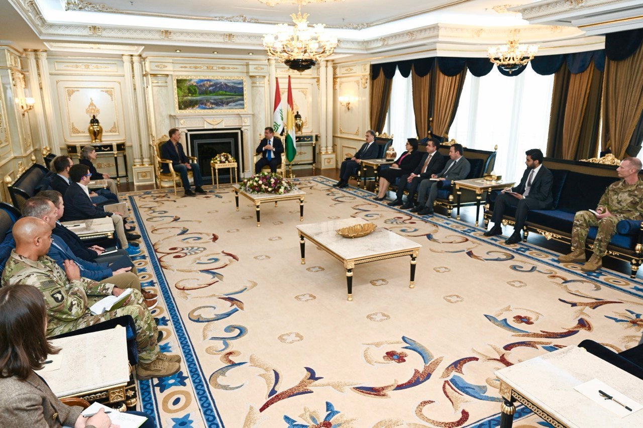 کۆبوونەوەی مەسرور بارزانی و شاندی سێناتی ئەمریکا.