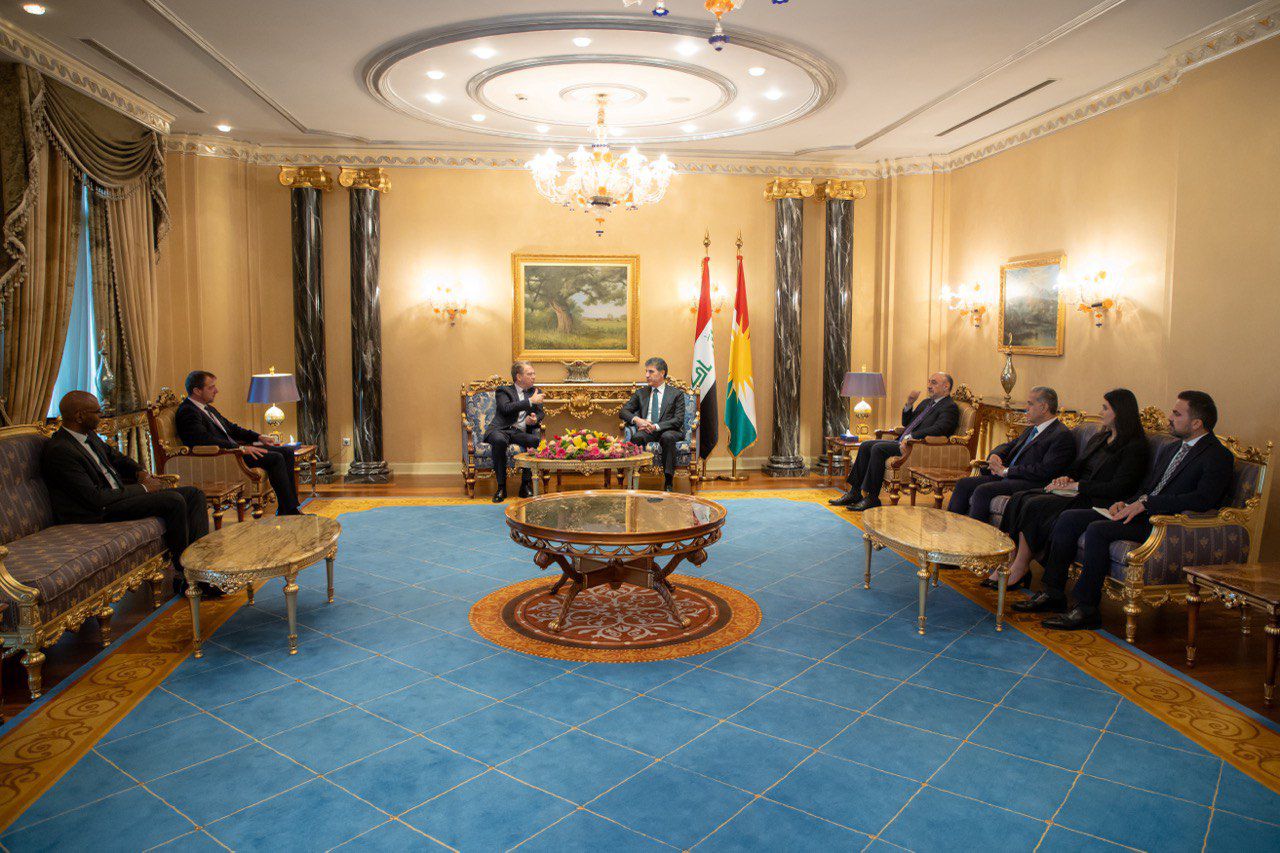 Serokê Herêma Kurdistanê Nêçîrvan Barzanî, Balyozê Fransayê yê Îraqê Patrick Durel 