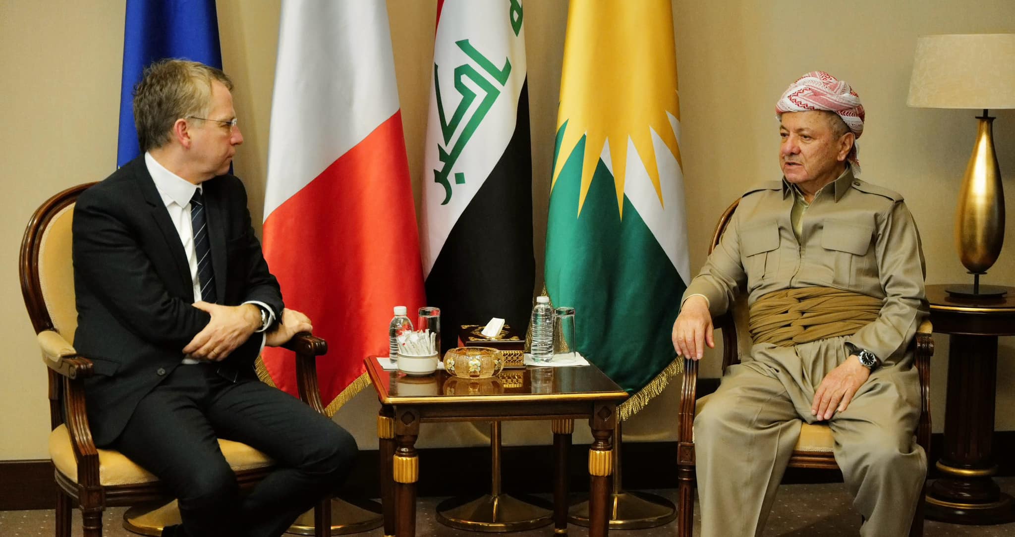 سەرۆک بارزانی و باڵیۆزی فەرەنسا