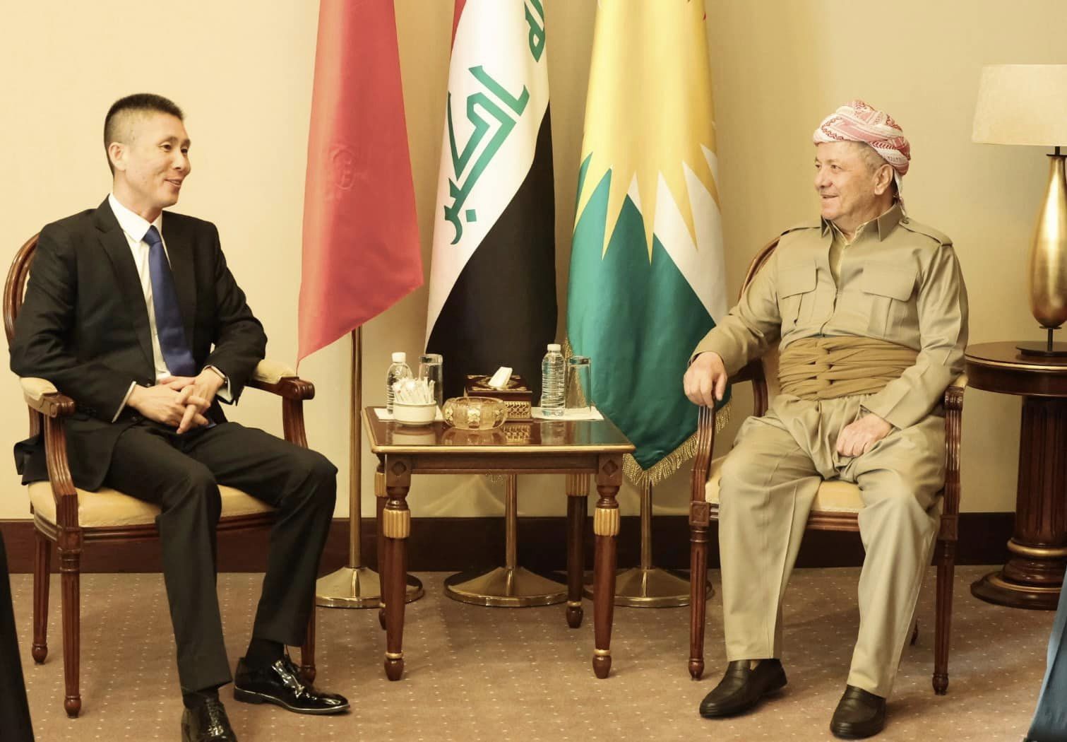 سەرۆک بارزانی و باڵیۆزی چین