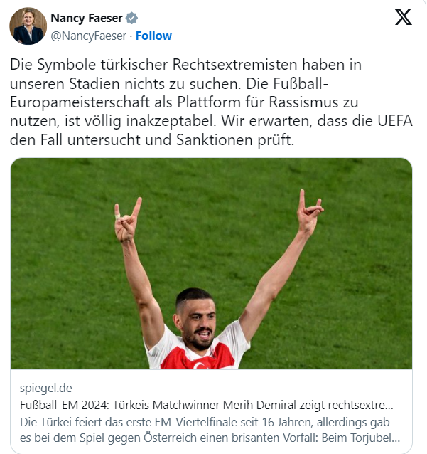 لێدوانی نانسی فایزەر، وەزیری دەرەوەی ئەڵمانیا