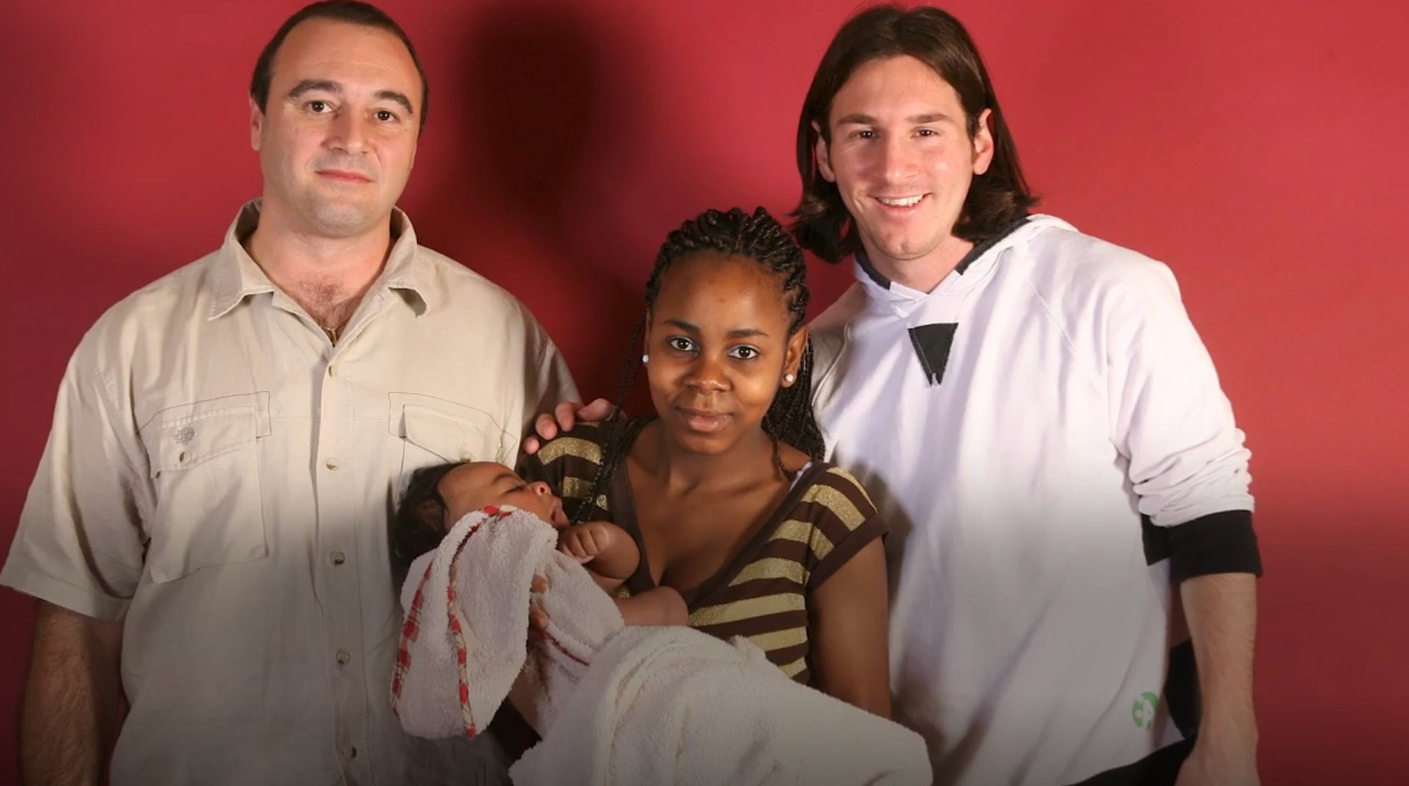 Yamal ve ailesi Messi ile