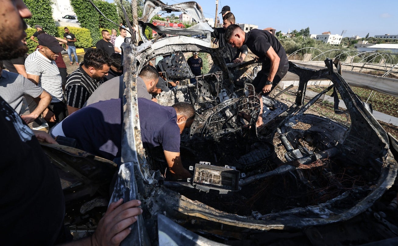Bıleydi'nin içinde olduğu aracın son hali - AFP