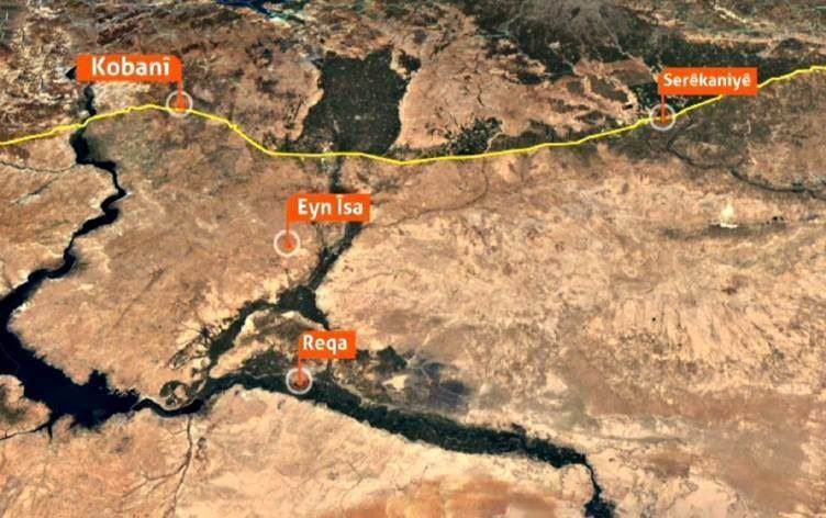 Nexşeya Rojavayê Kurdistanê / Wêne: Rûdaw Grafîk