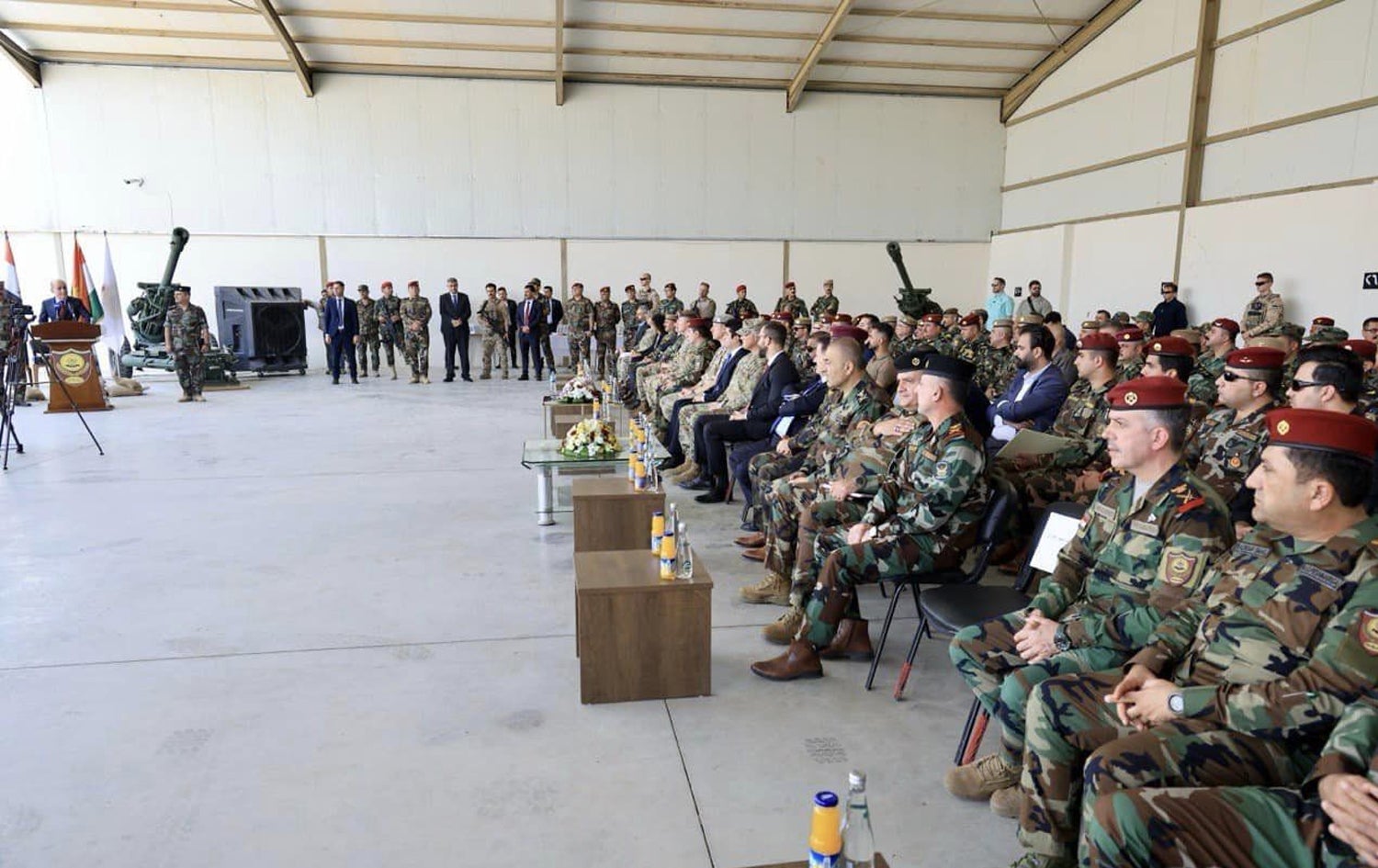 6ـی ئابی 2024، ژمارەیەک تۆپی هاویتزەر پێشکەشی وەزارەتی پێشمەرگە کران