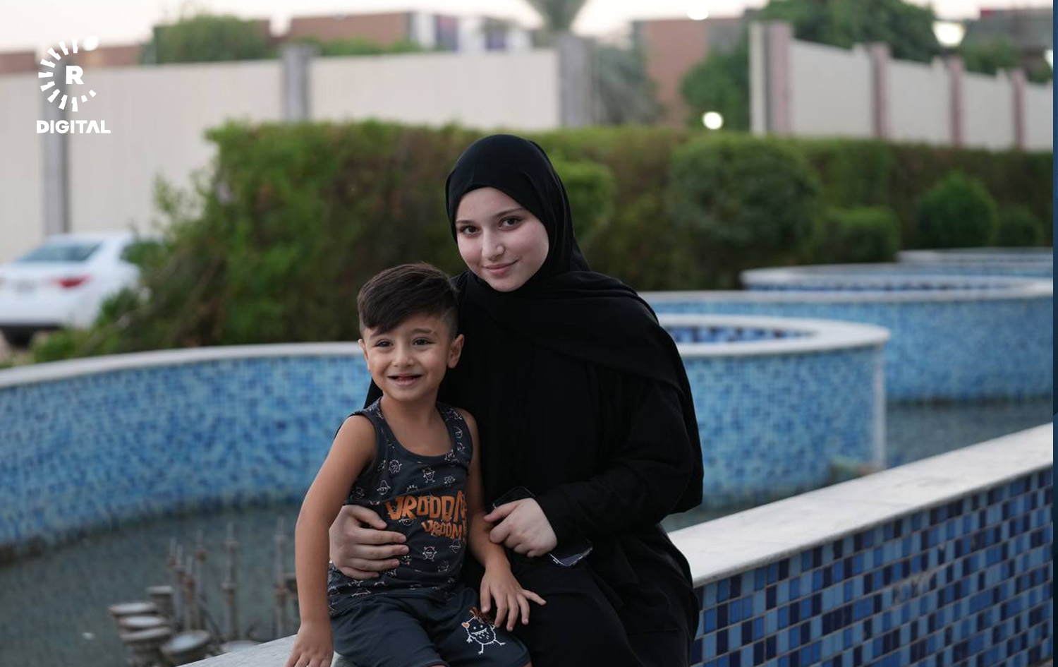 شەهد عاسی و برا بچووکەکەی.