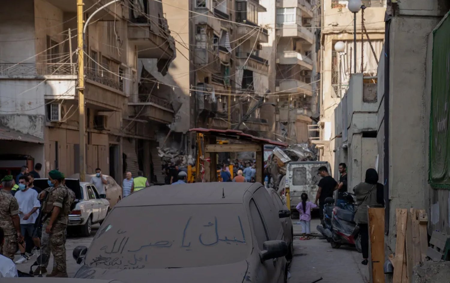 دیمەنی گەڕەکی بەستەی بەیرووت.