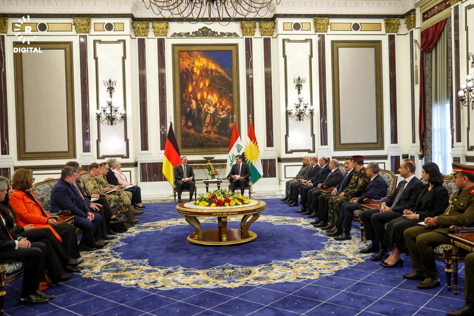 وێنەیەکی کۆبوونەوەکە