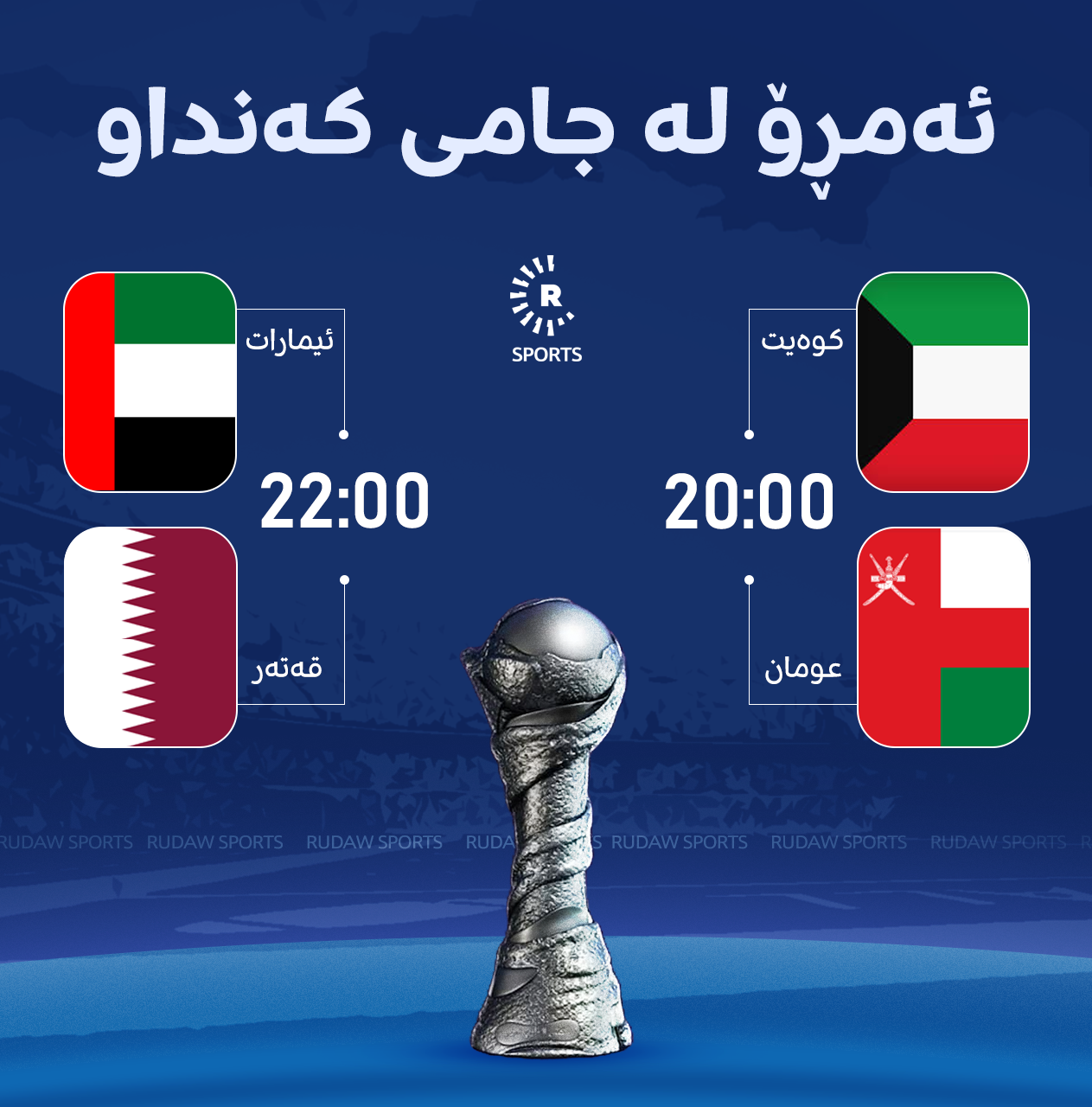 یارییەکانی ئەمڕۆی جامی کەنداو 26