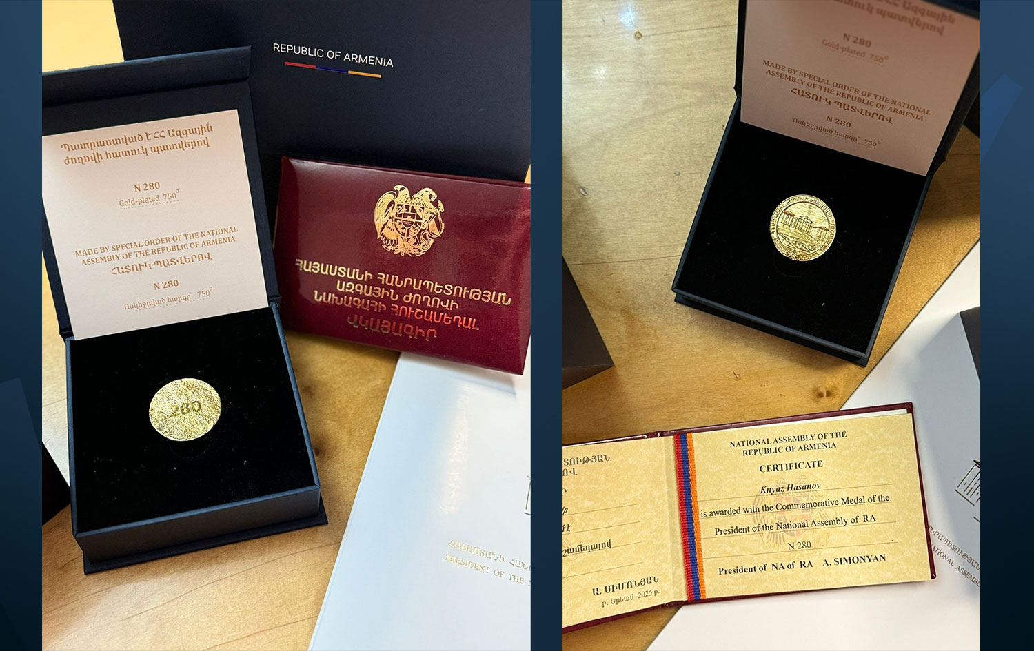 Kinyazê Hemid'e verilen ödüller