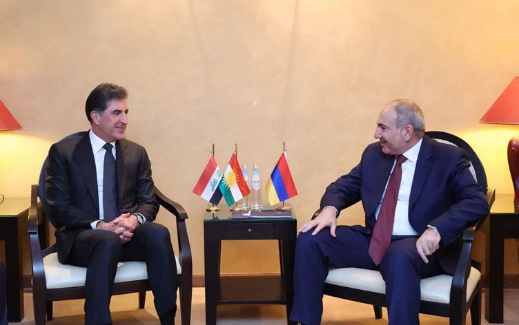 نێچیرڤان بارزانی لەگەڵ سەرۆکوەزیرانی ئەرمینیا