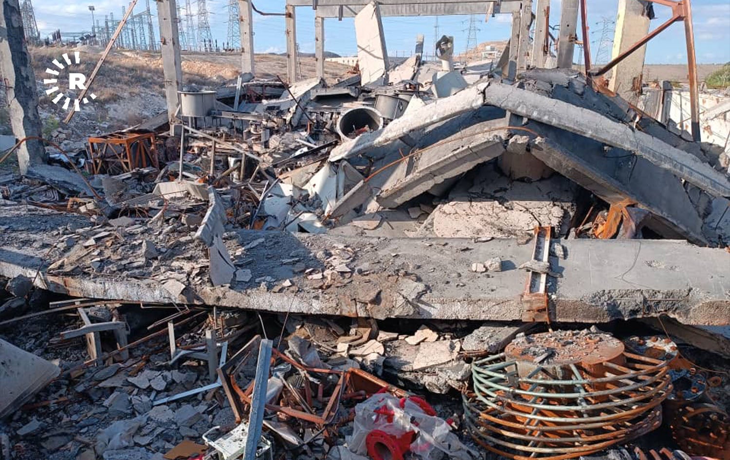 Damage caused to Tishreen Dam in northern Syria by attacks in April 2025. Photo: submitted