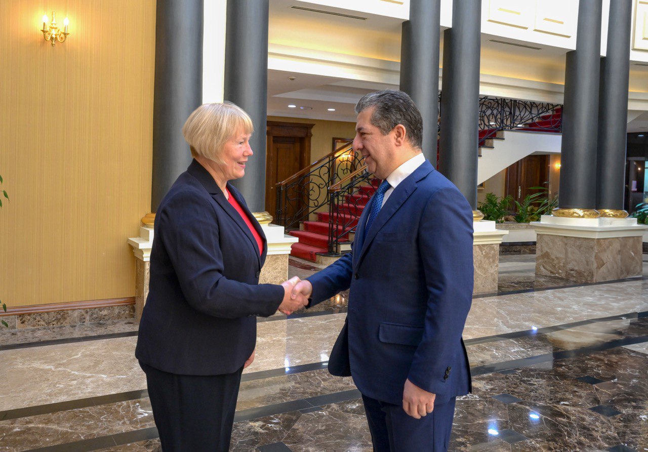 Christiane Hohmann û Mesrûr Barzanî  / Wêne: Hikûmeta Herêma Kurdistanê