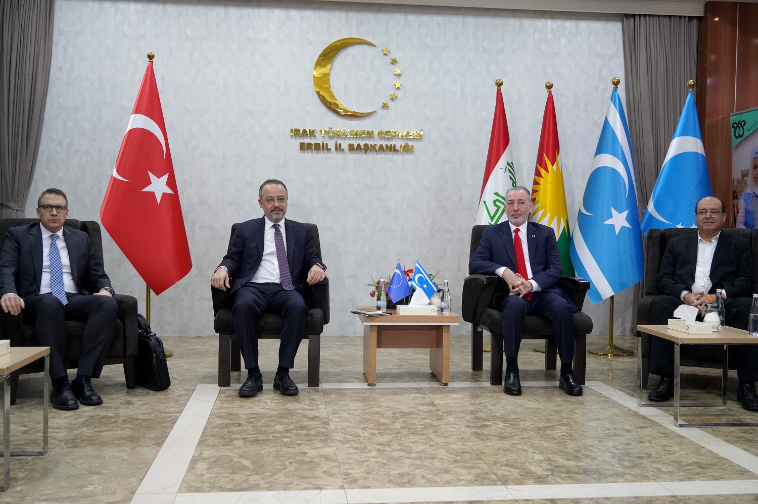 Türkiye Dışişleri Bakan Yardımcısı Yılmaz, Erbil’de Irak Türkmen Cephesini ziyaret etti / Foto: AA