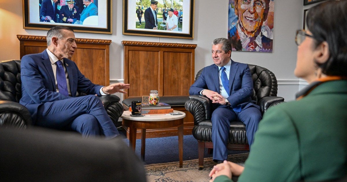 مەسرور بارزانی و دارێل ئیسا.