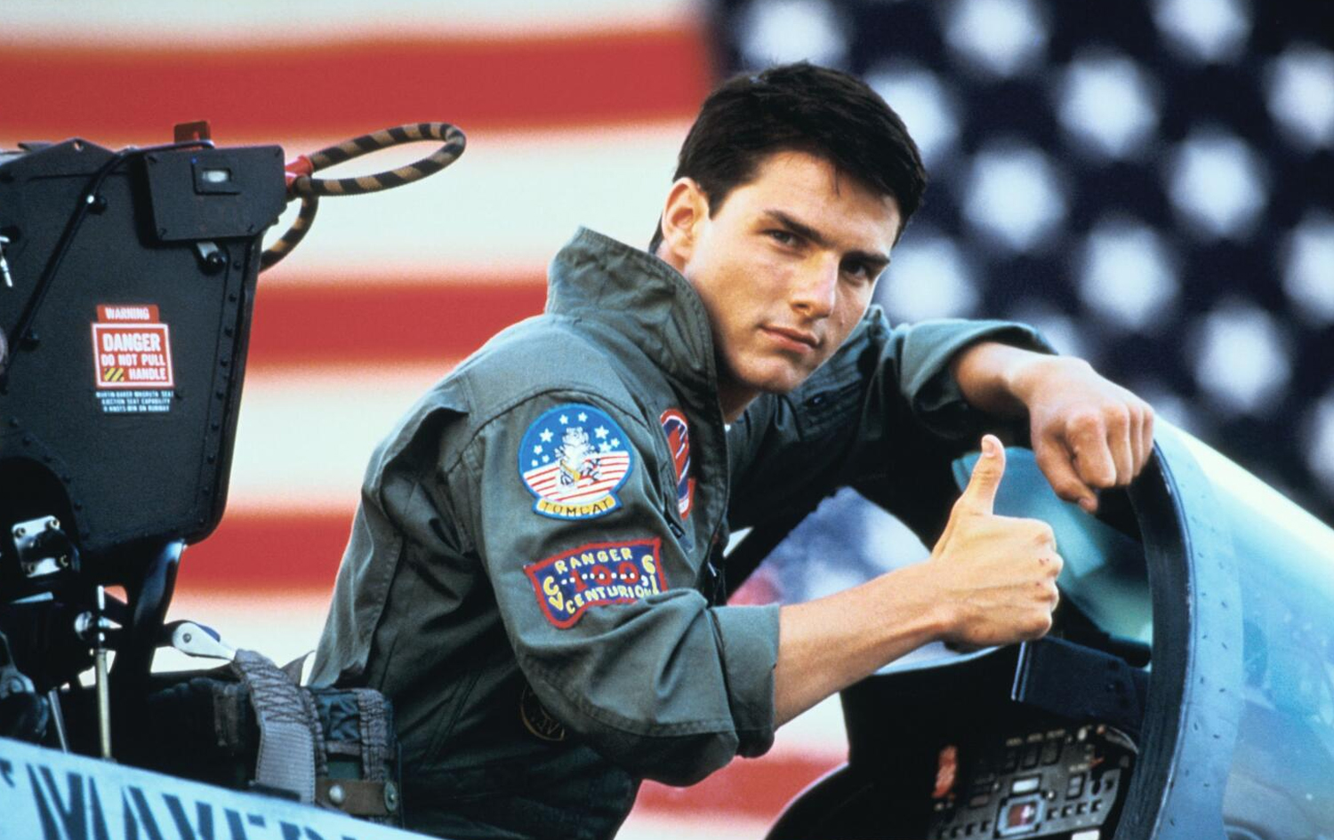 تۆم کروز لە بەشی یەکەمی "Top Gun"