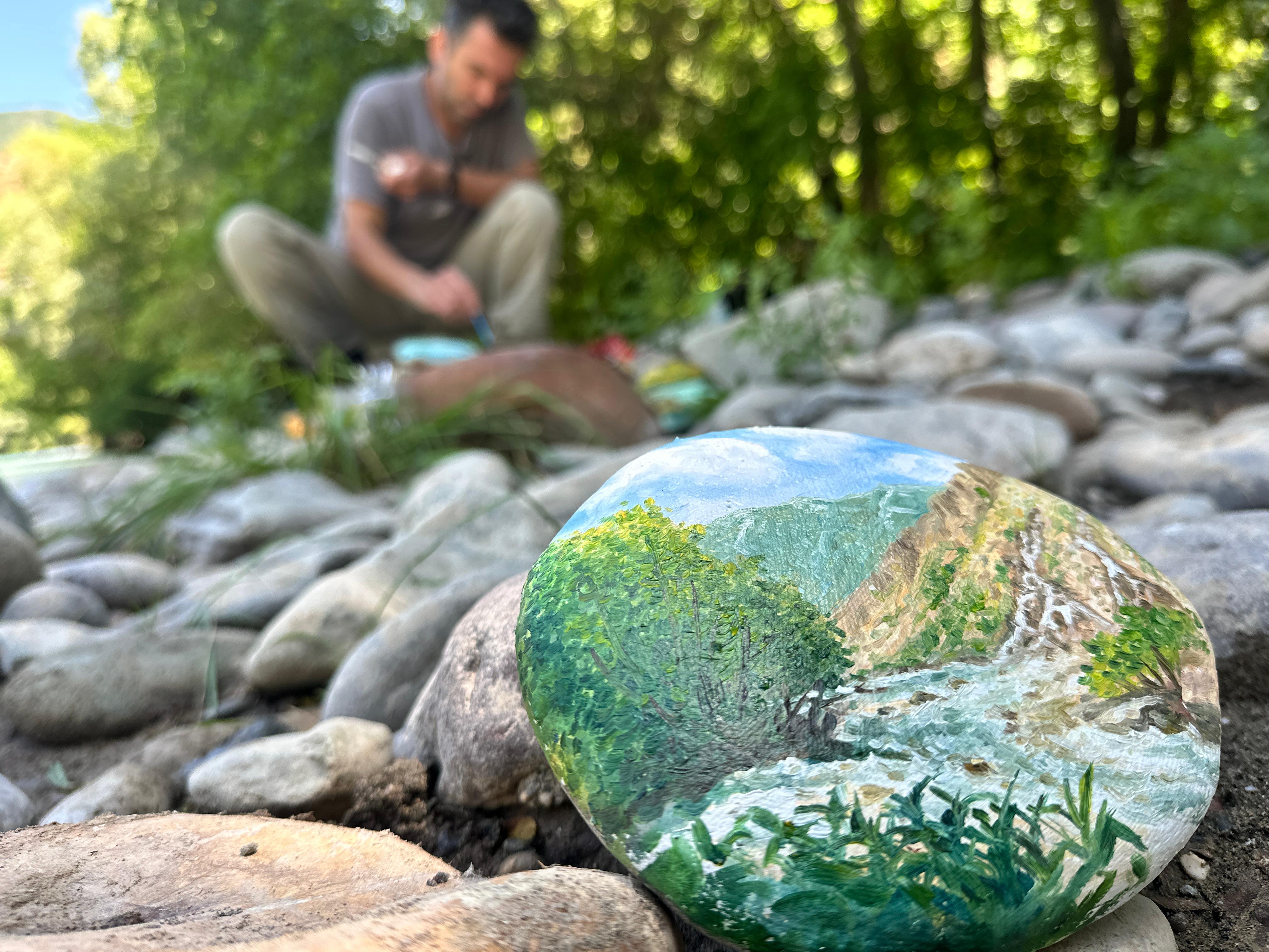 Kevirên Munzurê dibin haveynê hunerê / Wêne: Alî Haydar Gozlu-Rûdaw