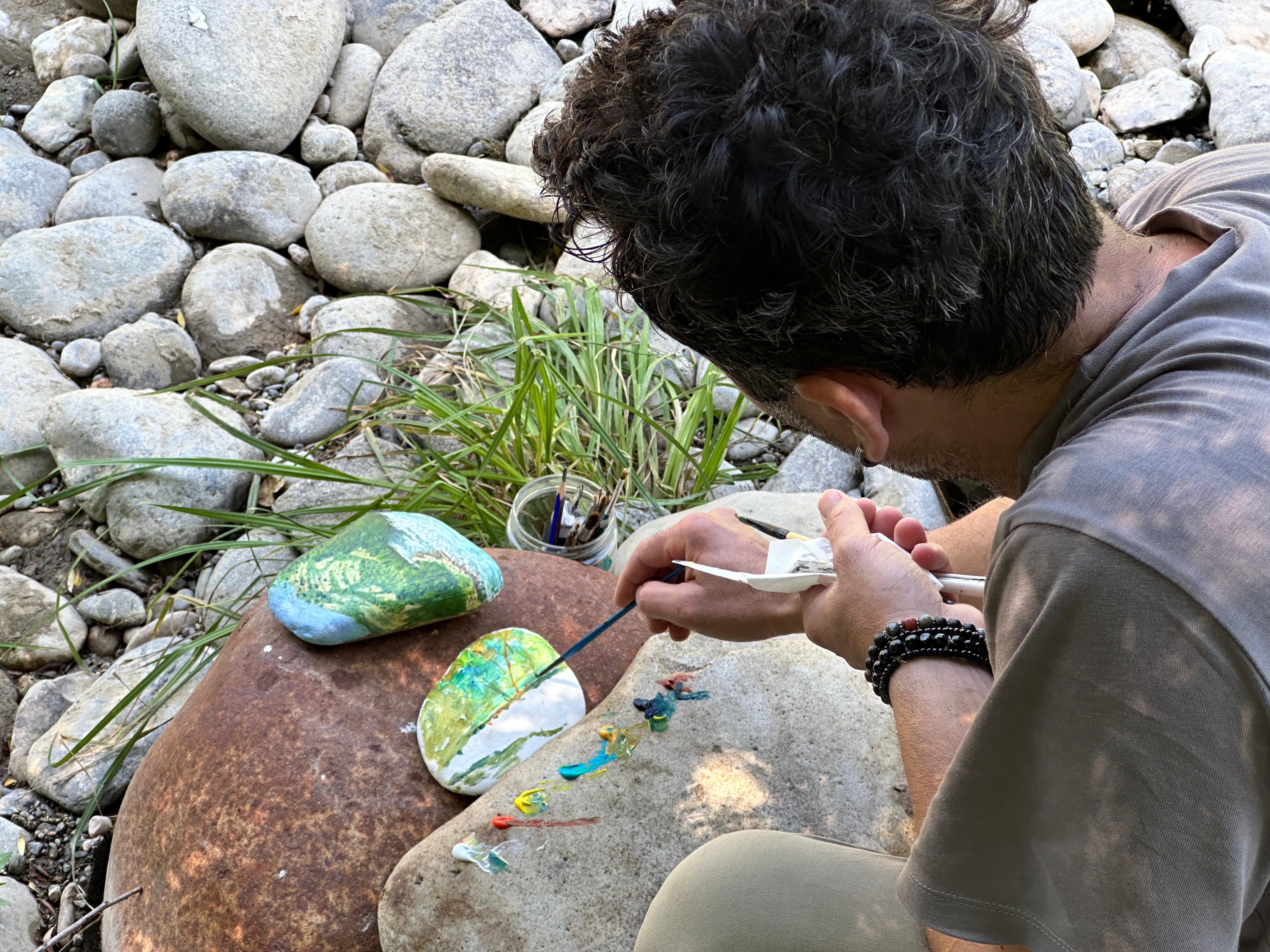 Kevirên Munzurê dibin haveynê hunerê / Wêne: Alî Haydar Gozlu-Rûdaw