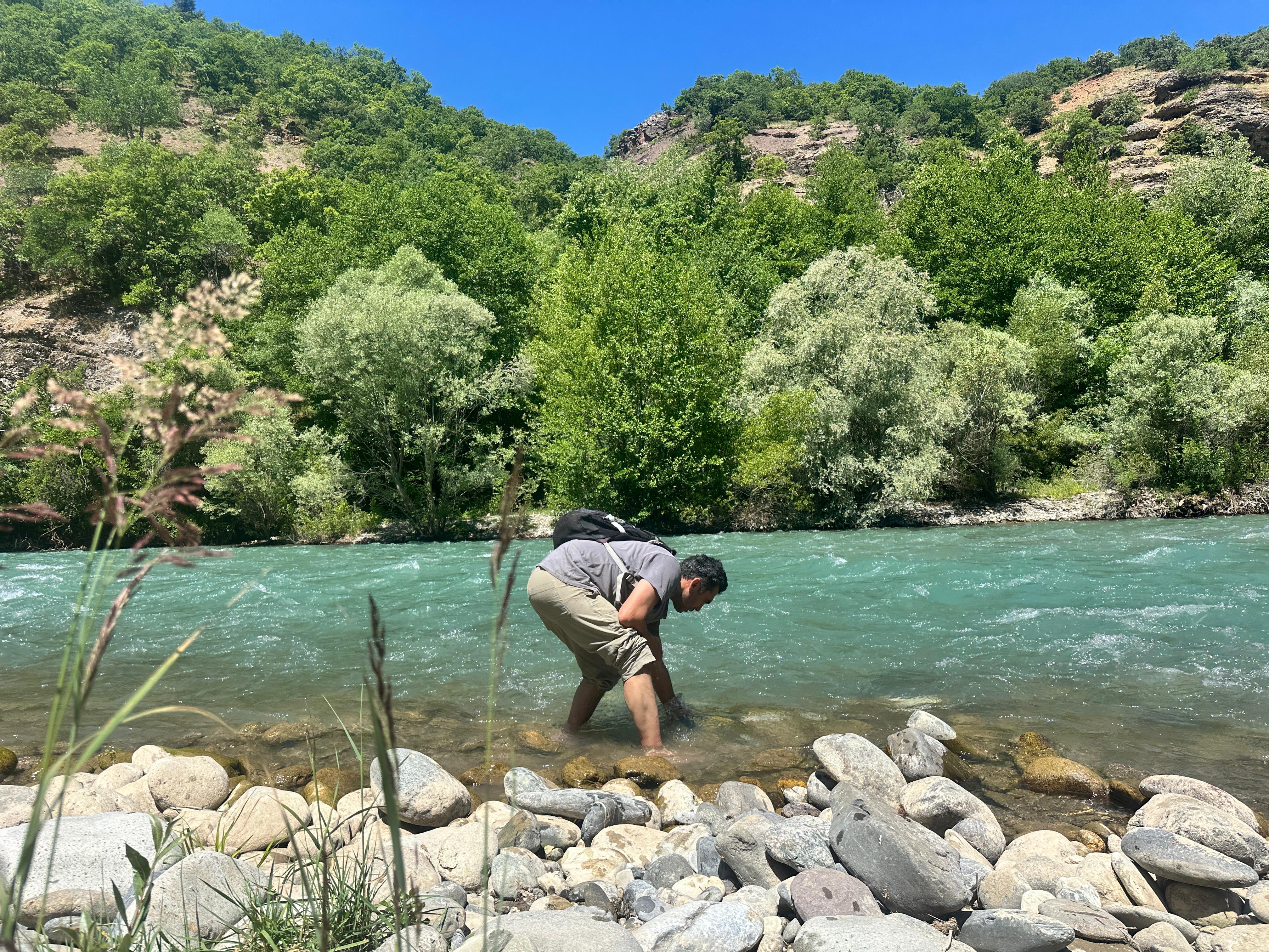 Kevirên Munzurê dibin haveynê hunerê / Wêne: Alî Haydar Gozlu-Rûdaw
