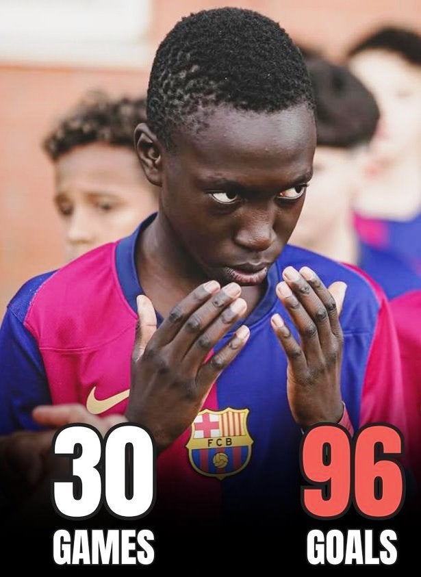 لە 30 یارییدا 96 گۆڵی کردووە