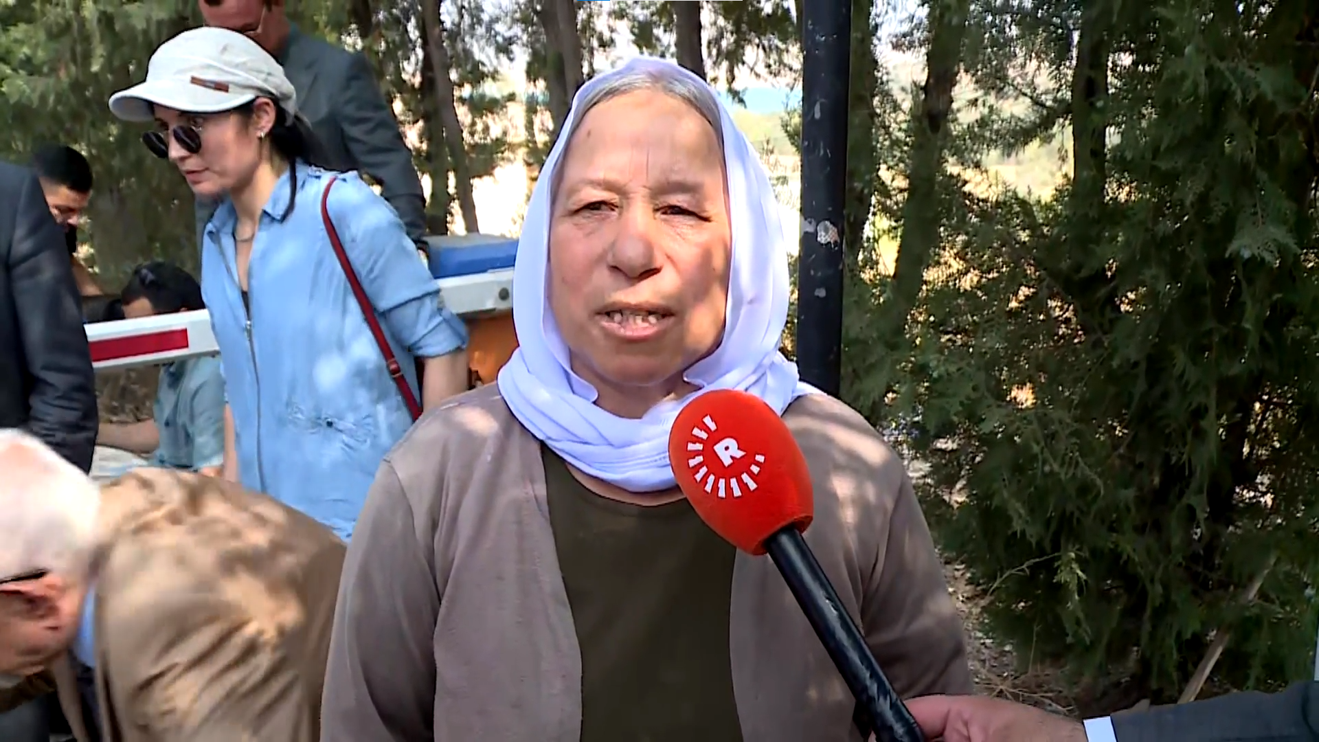 An’am Batkal, mother of a PKK fighter, speaking to Rudaw in Dukan on July 11, 2025. Photo: Rudaw.