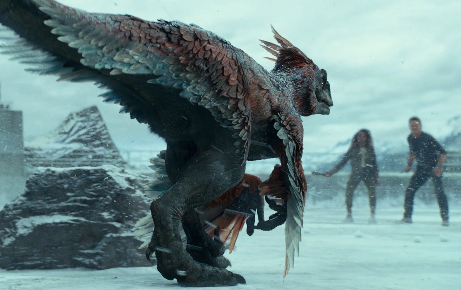 دیمەنێک لە فیلمی "Jurassic World: Dominion"