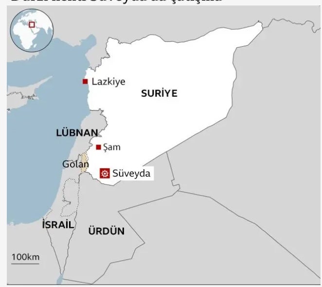 Süveyda kentini gösterir harita