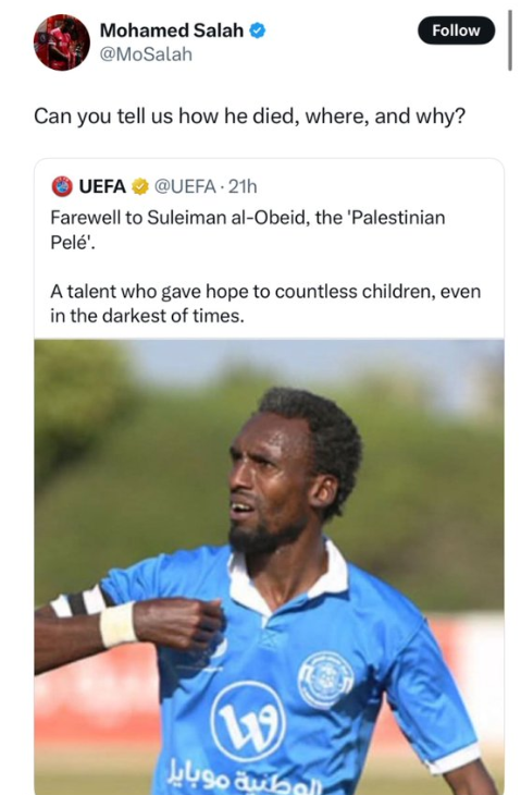 وەڵامی سەڵاح بۆ یوفا