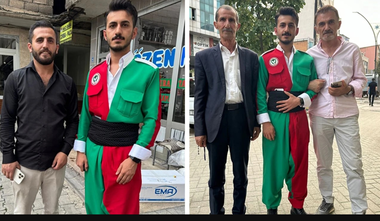 Alîgir ji bo wêneyan ketin dorê / Wêne: Yuksekova Halkın Sesî