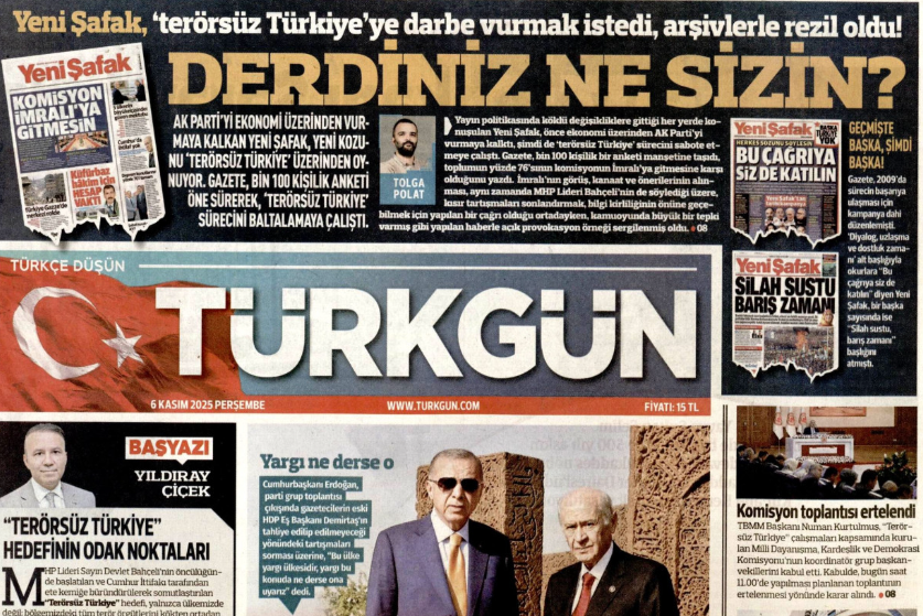 Manşeta Rojnameya Turk Gunuyê Manşeta Rojnameya Turkgunê