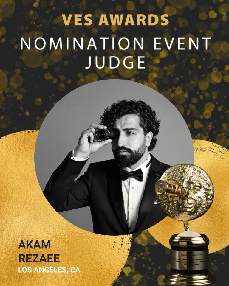 Foto: Akam Rezayi, sinema dünyasında "Görsel Efektlerin Oscarları" olarak kabul edilen Görsel Efekt Topluluğu ((Visual Effects Society) Ödülleri'ne jüri üyesi olarak seçildi