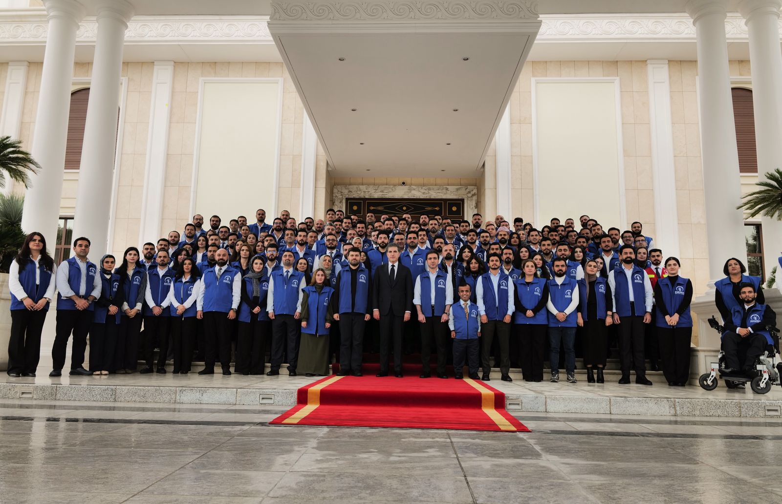 Kürdistan Bölgesi Başkanı Neçirvan Barzani, Rwanga Vakfı ekibini kabul etti