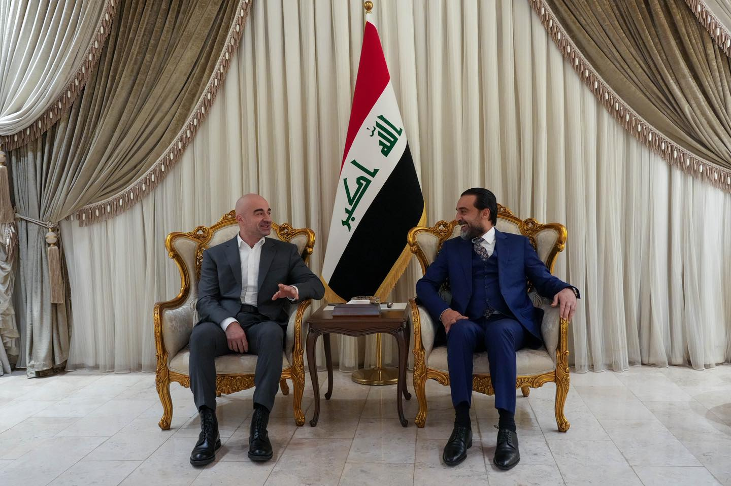 کۆبوونەوەی بافڵ تاڵەبانی لەگەڵ محەممەد حەلبووسی