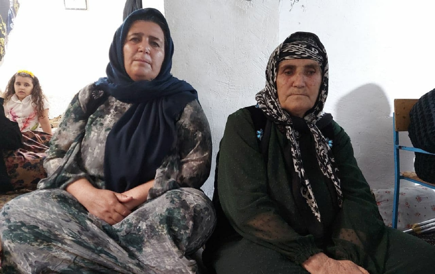 Soyba Moradi and Sughra Bartani, sister and mother of the murdered women, pictured on July 27, 2021. Photo: Jabar Dastbaz/Rudaw