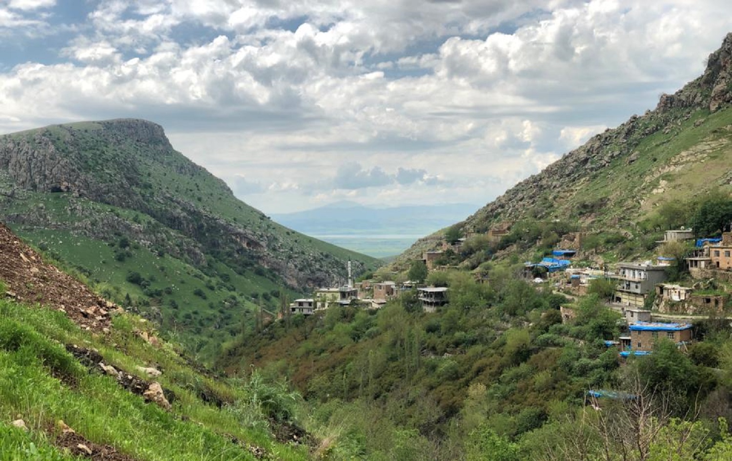 Zalm village in the Hawraman mountains of the Kurdistan Region, pictured on April 19, 2019. Photo: Fazel Hawramy/Rudaw