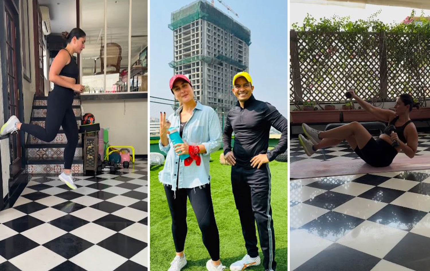 کارینا و راهێنەرەکەی.