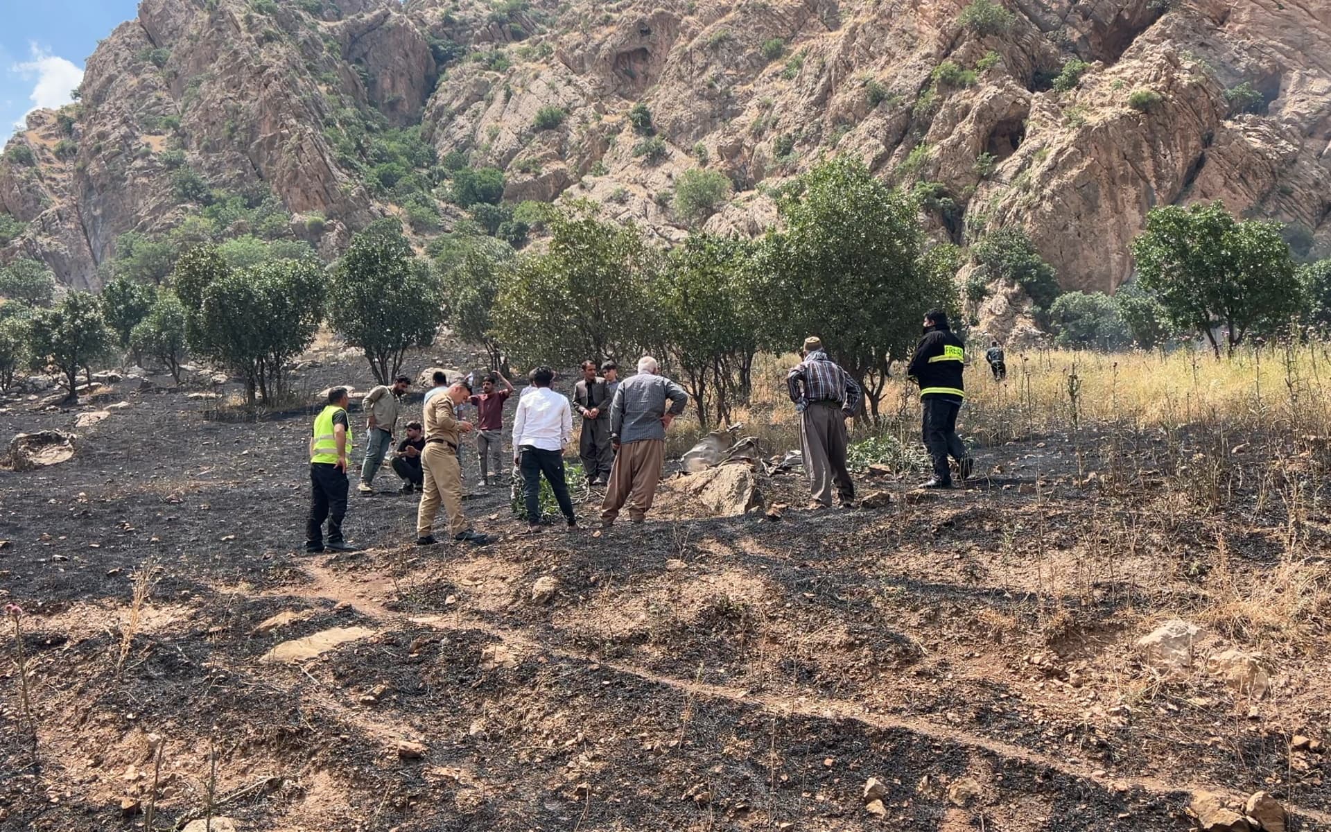 درۆنێک لە گوندێکی باڵەکایەتی کەوتە خوارەوە