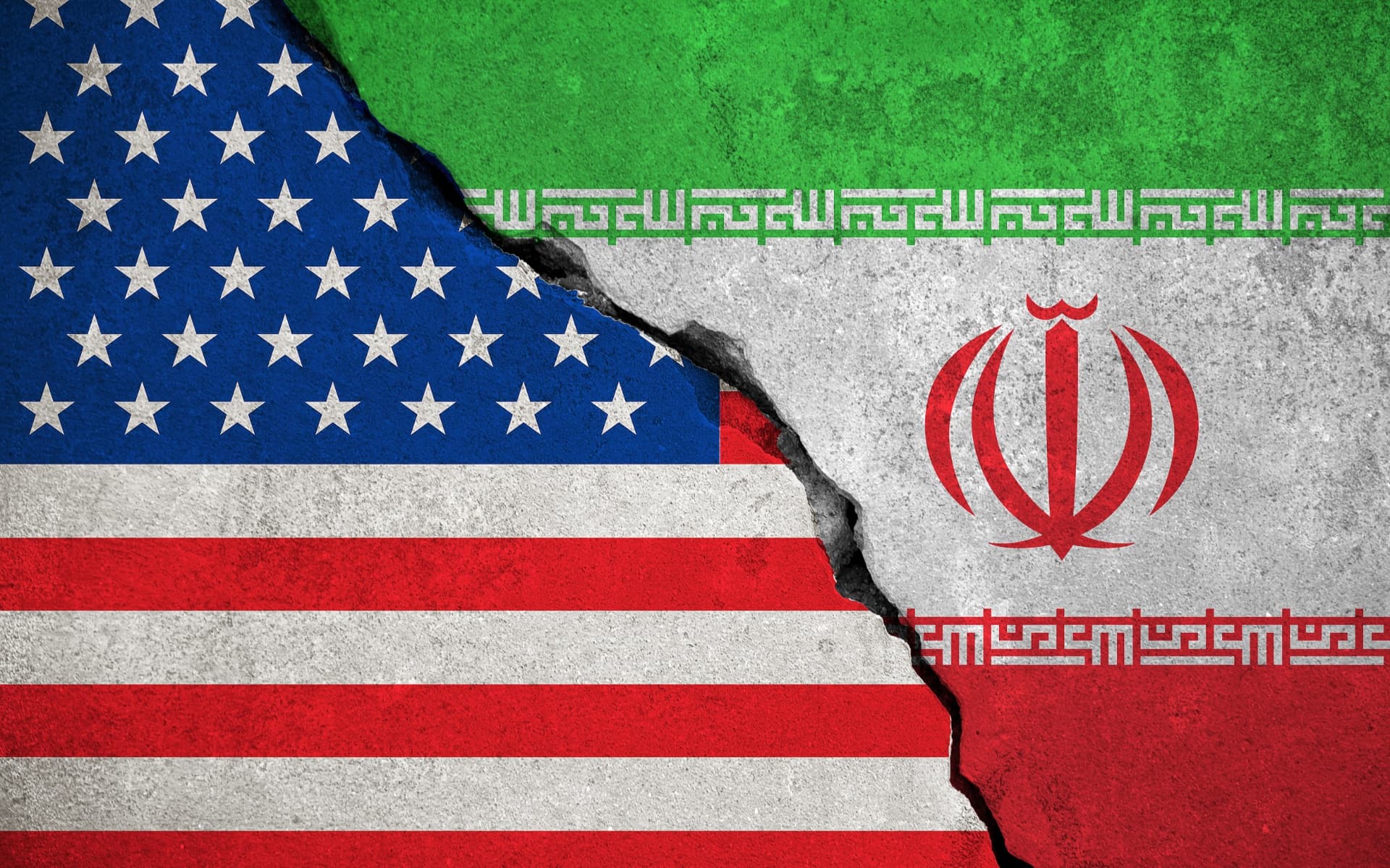 ئاڵای ئێران و ئەمریکا.