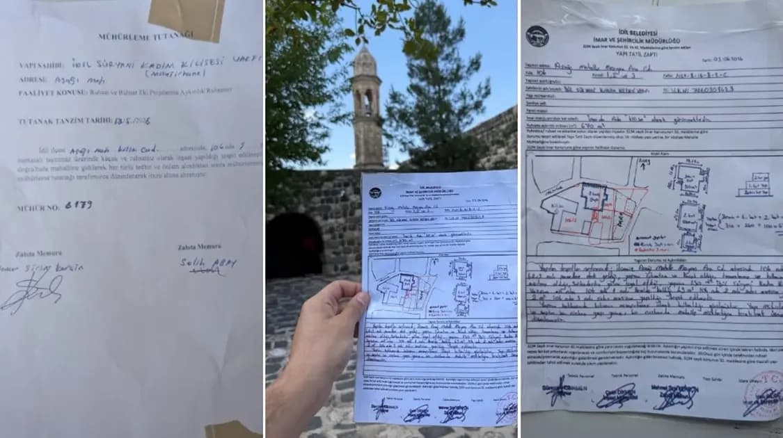 İdil Belediyesi’nden Süryani Vakfı’na 'kaçak yapı' cezası