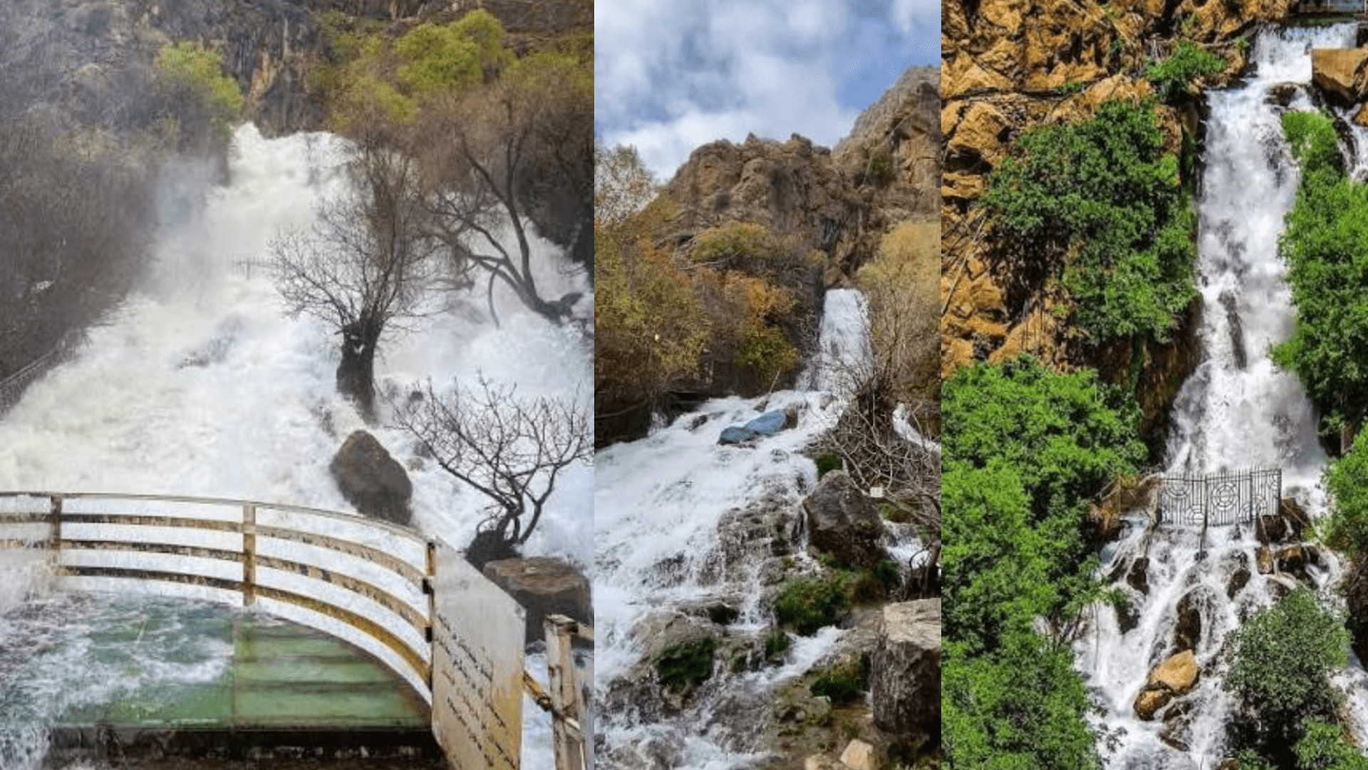 چەند دیمەنێکی سەرچاوەی زەڵم لە سنووری پارێزگای هەڵەبجە؛ وێنە: تۆڕە کۆمەڵایەتییەکان