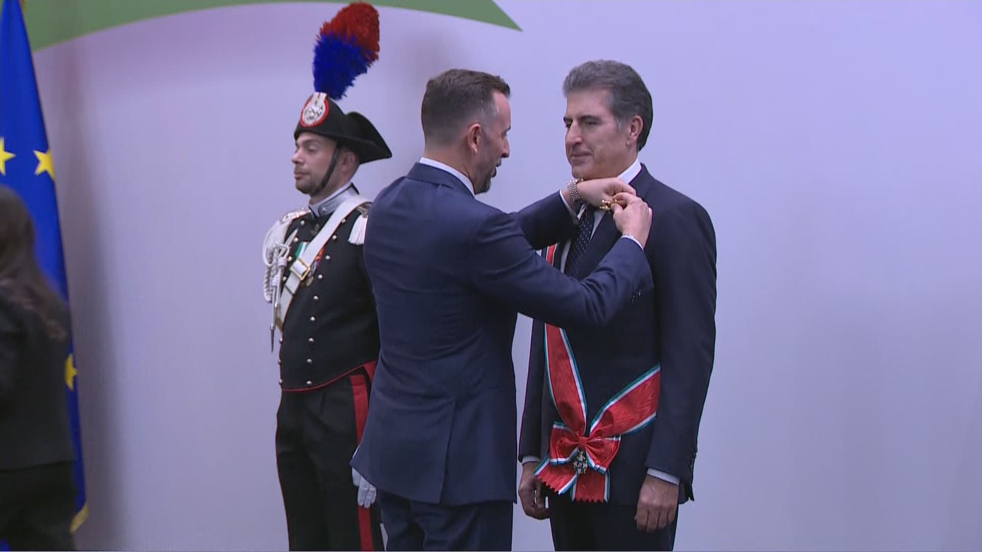 یەکەمجارە  لە مێژووی ئیتاڵیا باڵاترین مێدالیای وڵاتەکەی دەبەخشێتە سەرکردەیەکی کورد
