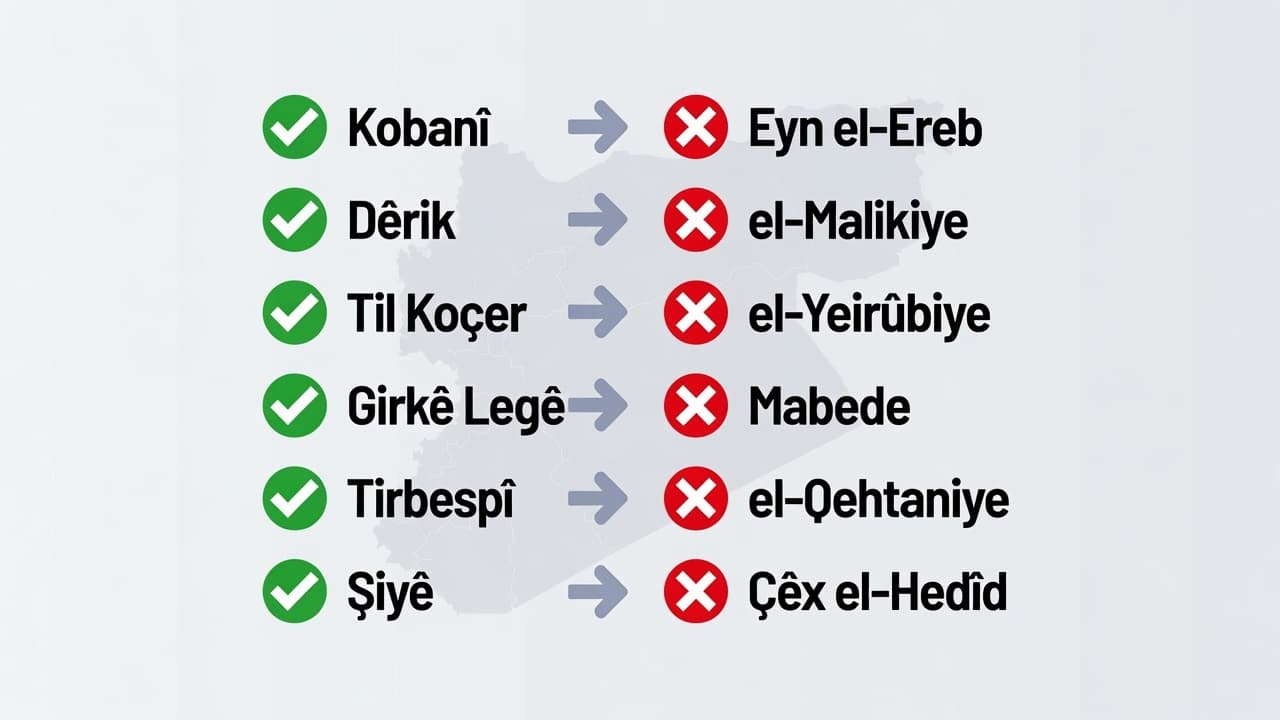ROJAVA - Kurd navên xwe dixwazin