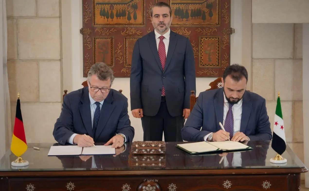 Almanya ile Suriye arasında yeni dönem: Stratejik anlaşmalar imzalandı